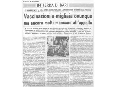 In pi� in quei giorni le autorit� avviarono la pi� grande operazione di profilassi dalla fine del Secondo conflitto mondiale...